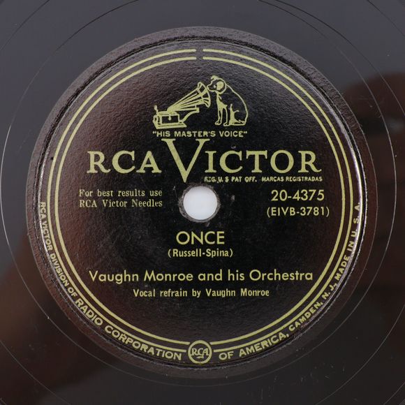 Vaughn Monroe - Charamaine / Once - 10" 78 rpm Shellac Record 20-4375 - Picture 3 of 16